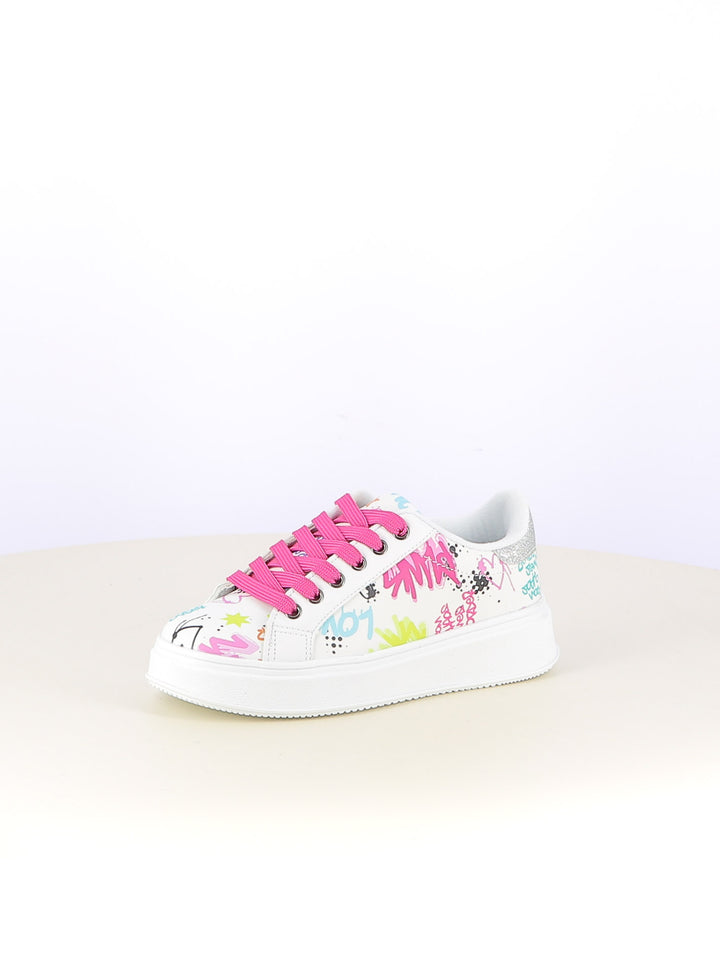 Sneakers stringate bambina LOVE DETAILS 153 453 bianco | Costa Superstore