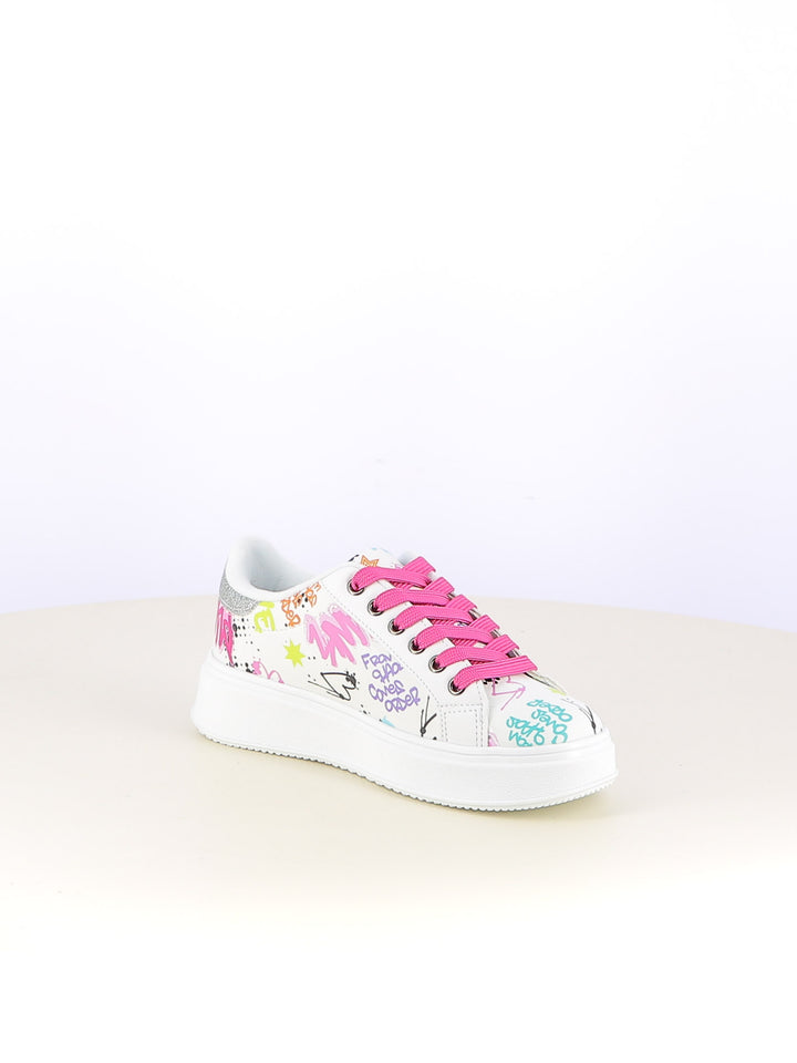 Sneakers stringate bambina LOVE DETAILS 153 453 bianco | Costa Superstore