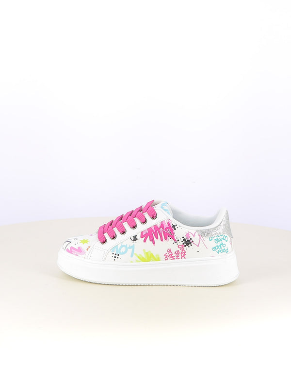 Sneakers stringate bambina LOVE DETAILS 153 453 bianco | Costa Superstore