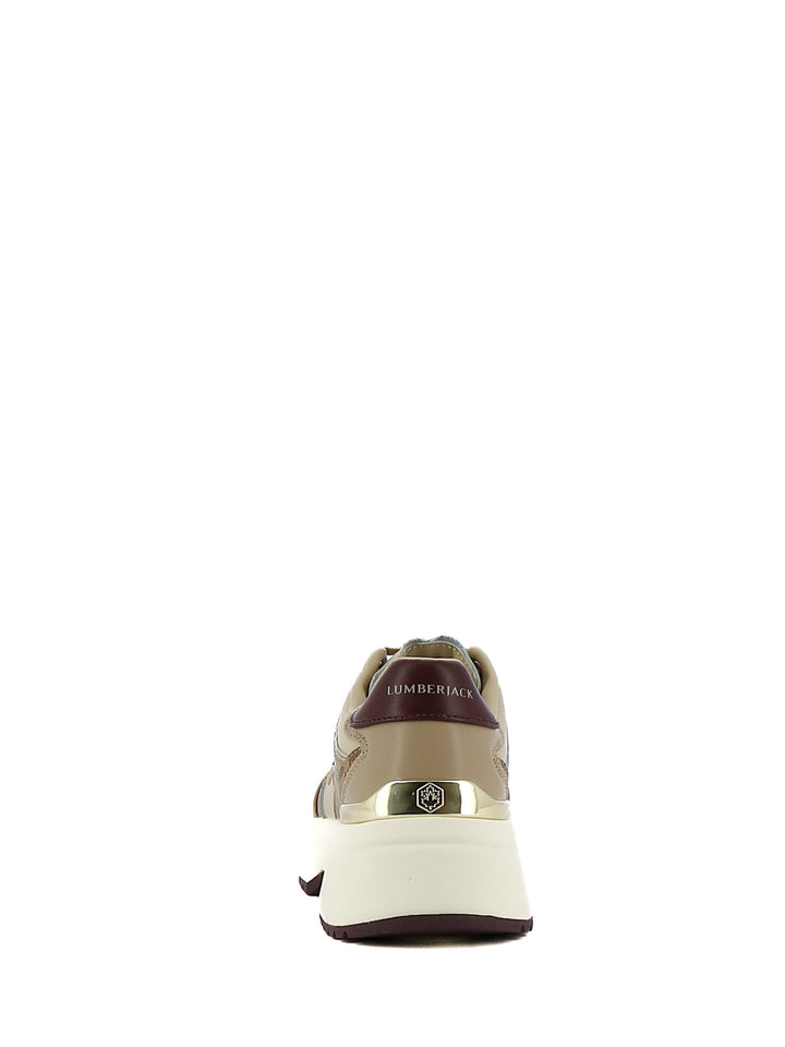 Sneakers stringate donna LUMBERJACK 102230332 beige scuro | Costa Superstore