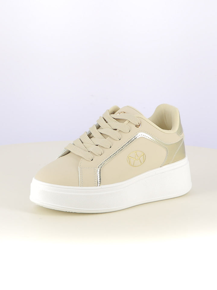 Sneakers stringate donna MAAX ZS01K beige scuro | Costa Superstore