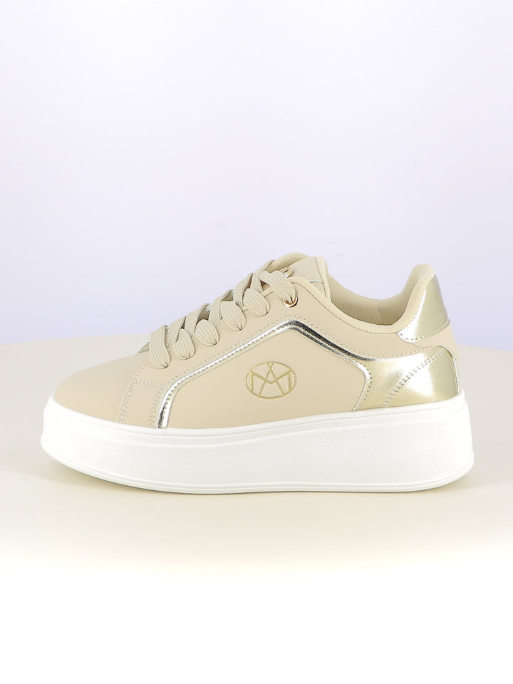 Sneakers stringate donna MAAX ZS01K beige scuro | Costa Superstore