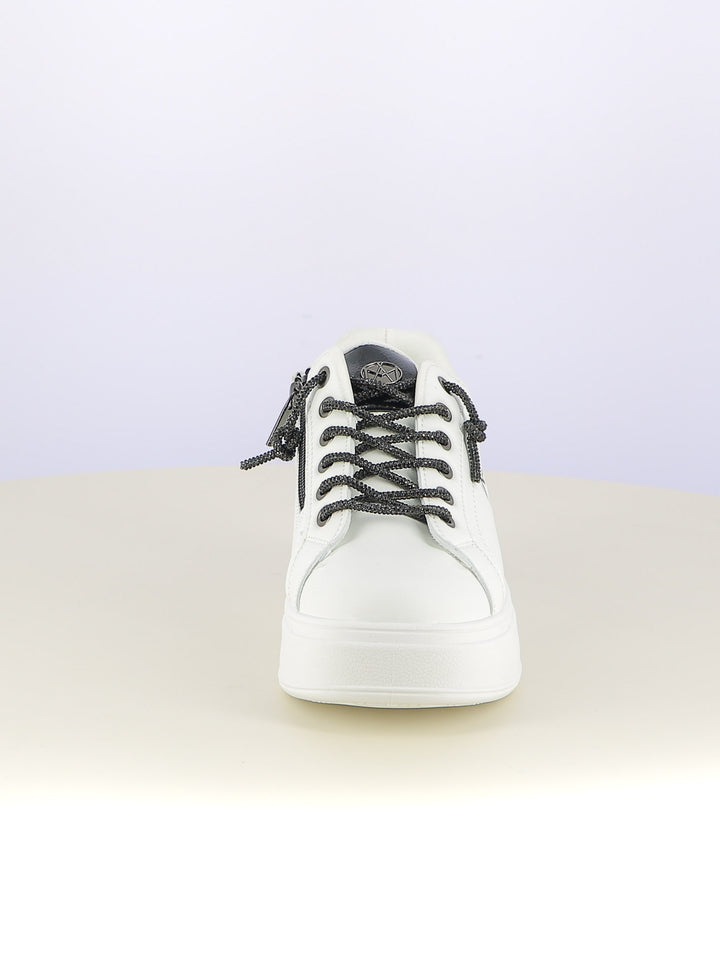 Sneakers stringate donna MAAX ZS04K bianco nero | Costa Superstore