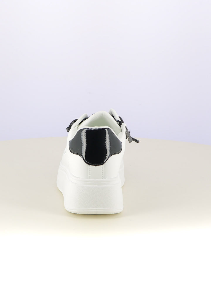 Sneakers stringate donna MAAX ZS04K bianco nero | Costa Superstore