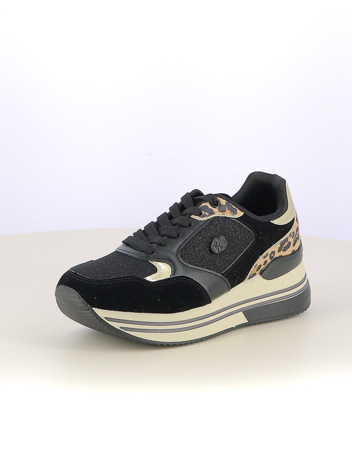 Sneakers stringate donna MAAX ZS09K nero | Costa Superstore