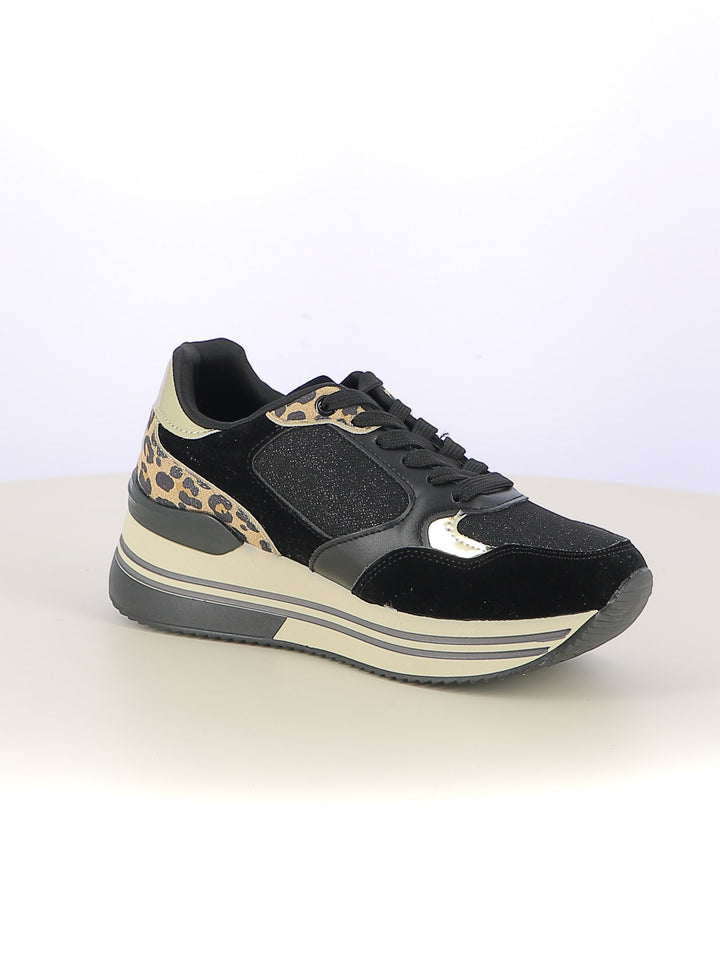 Sneakers stringate donna MAAX ZS09K nero | Costa Superstore