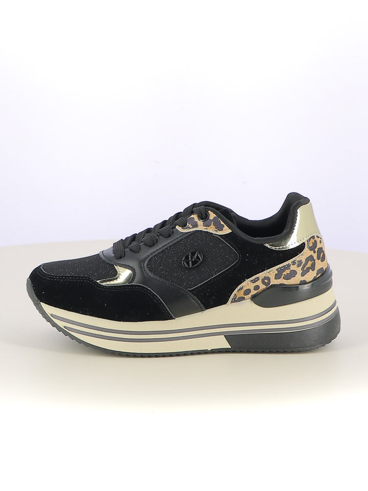 Sneakers stringate donna MAAX ZS09K nero | Costa Superstore