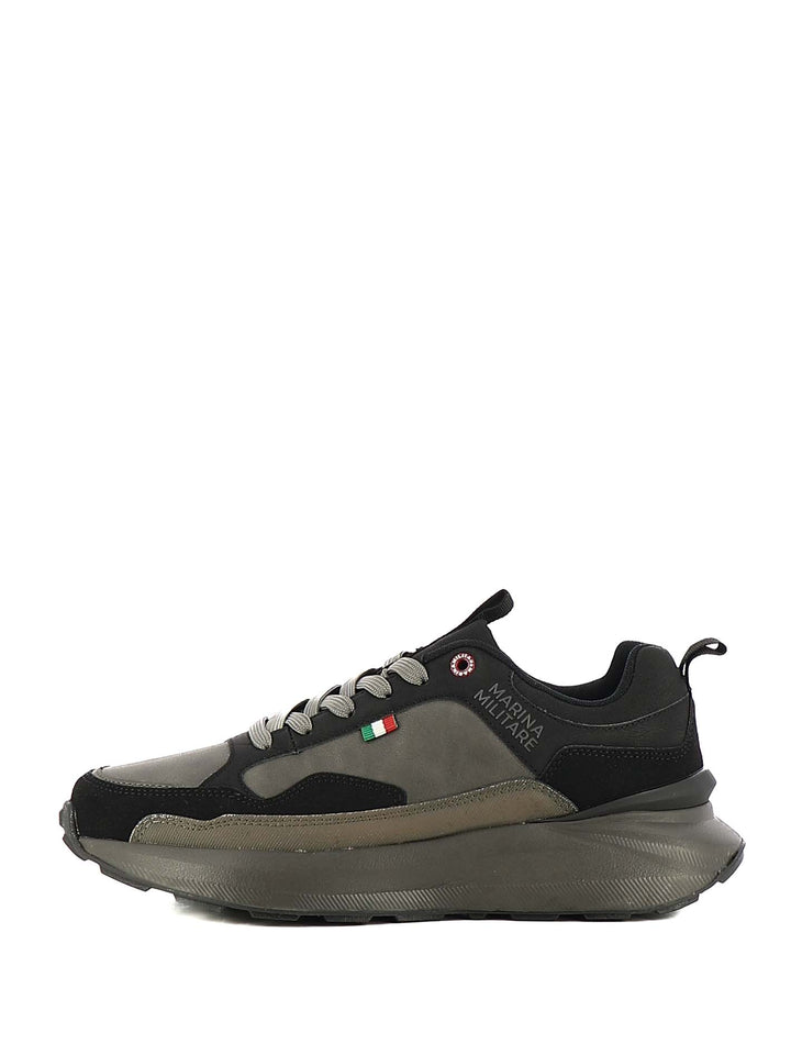 Sneakers stringate uomo MARINA MILITARE MM2301 nero | Costa Superstore