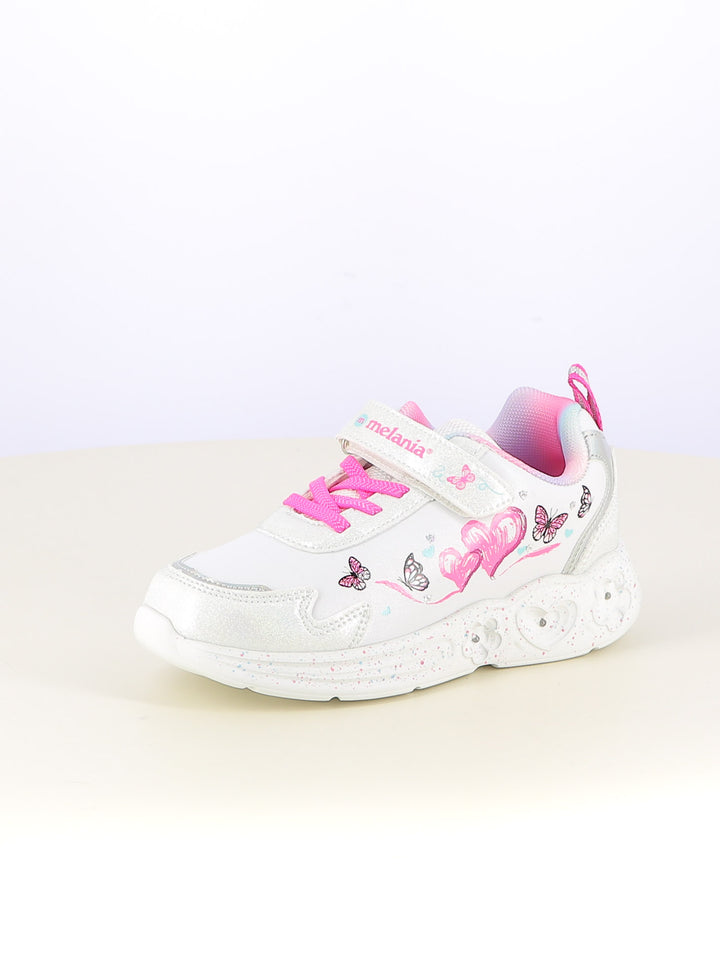 Sneakers con luci bambina MELANIA MG25107 bianco fantasia | Costa Superstore