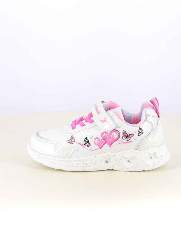 Sneakers con luci bambina MELANIA MG25107 bianco fantasia | Costa Superstore