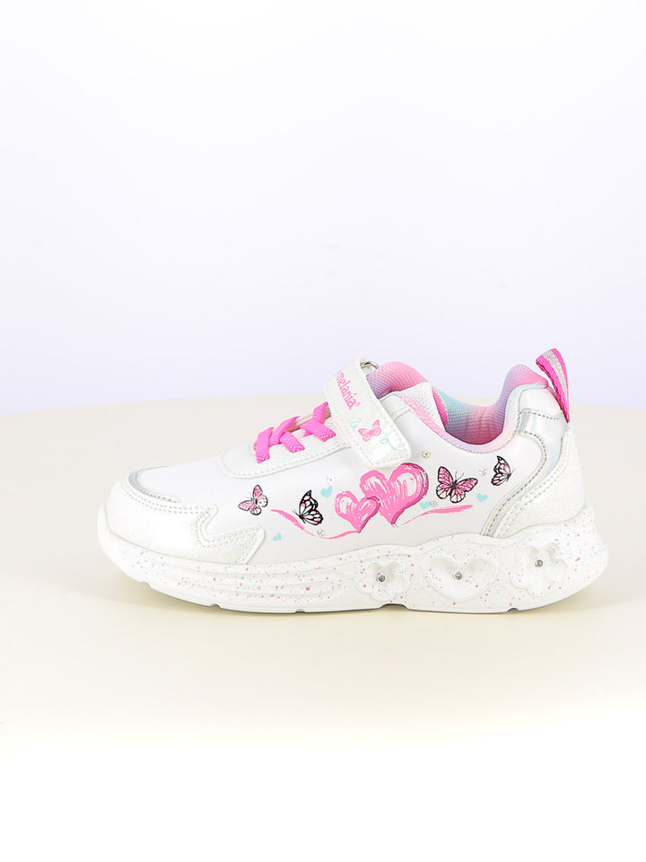 Sneakers con luci bambina MELANIA MG25107 bianco fantasia | Costa Superstore