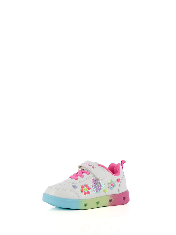 Sneakers con luci bambina MELANIA MG25111A bianco fantasia | Costa Superstore