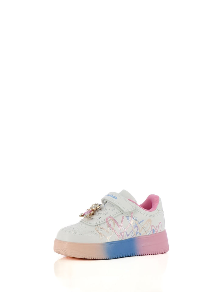 Sneakers stringate bambina MELANIA MG25123A bianco fantasia | Costa Superstore