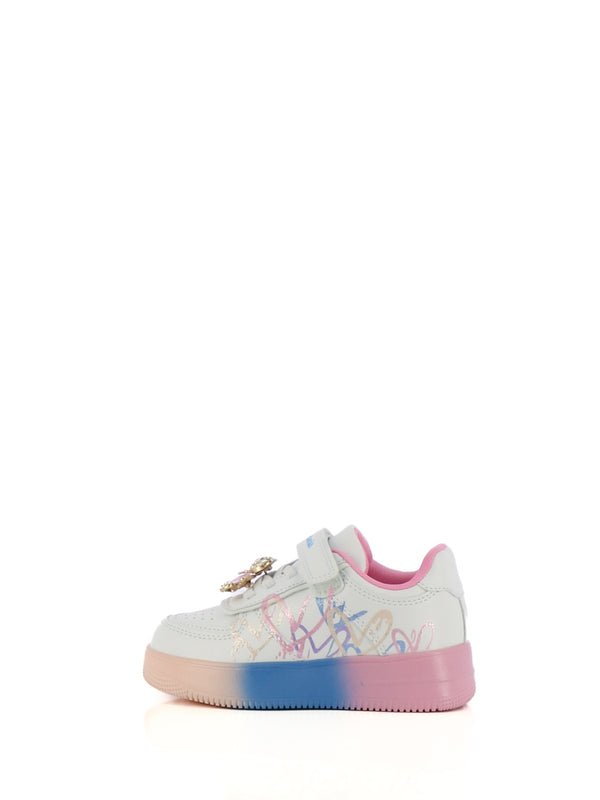 Sneakers stringate bambina MELANIA MG25123A bianco fantasia | Costa Superstore
