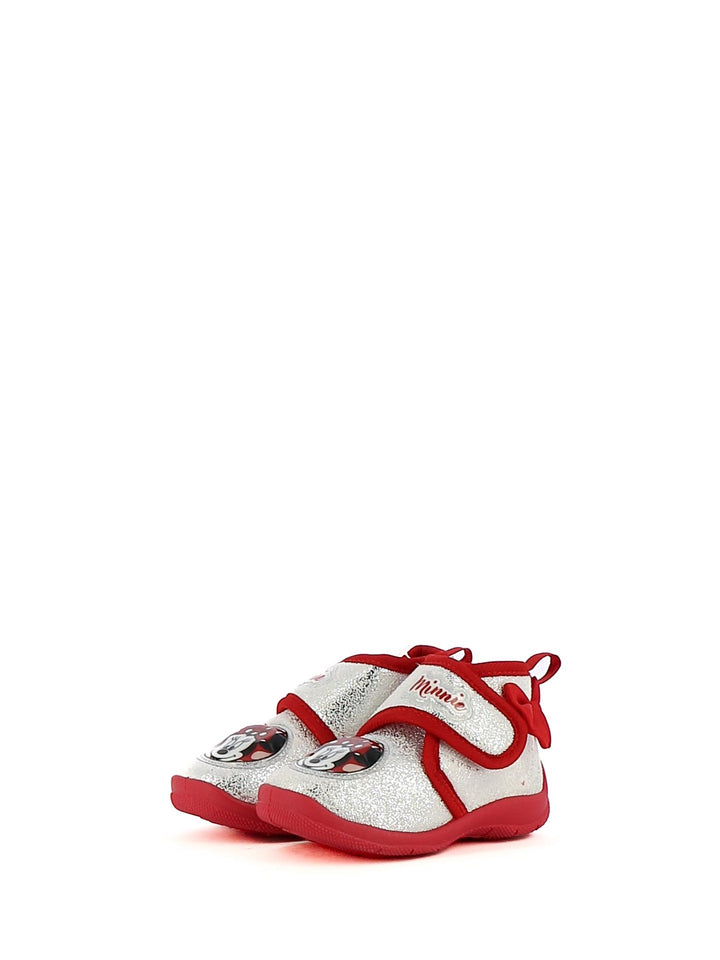 Pantofole chiuse con strappo bambina MINNIE D3010736T argento | Costa Superstore