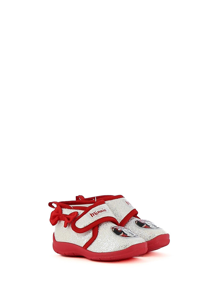 Pantofole chiuse con strappo bambina MINNIE D3010736T argento | Costa Superstore