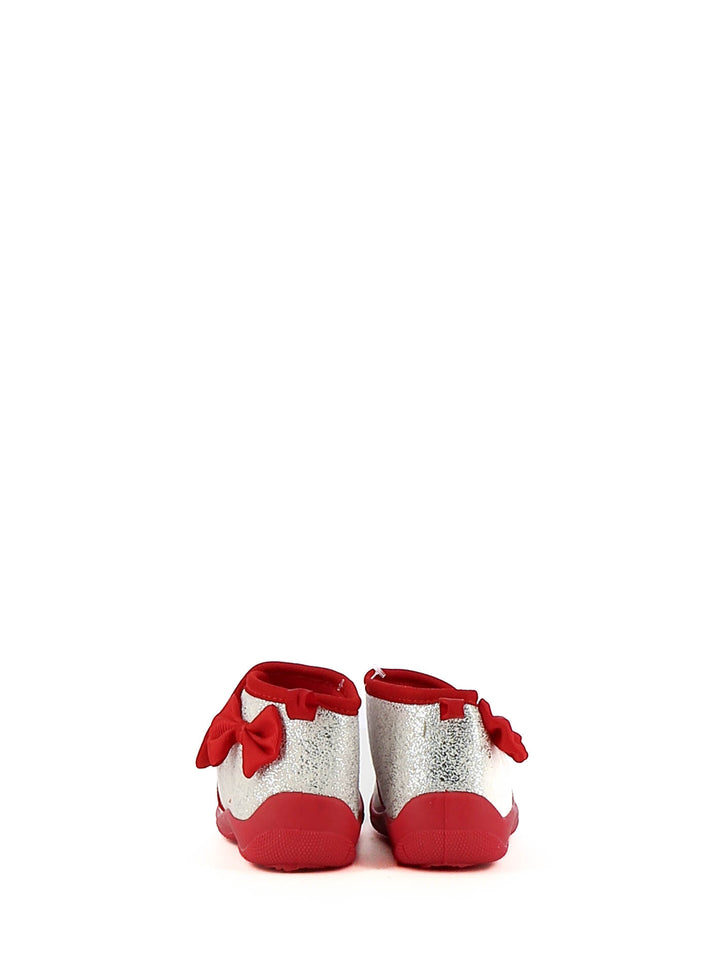 Pantofole chiuse con strappo bambina MINNIE D3010736T argento | Costa Superstore