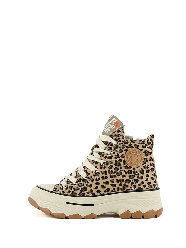 Sneakers a collo alto donna REFRESH 173055 beige scuro | Costa Superstore