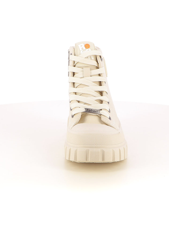 Sneakers a collo alto donna REFRESH 173076 beige chiaro | Costa Superstore