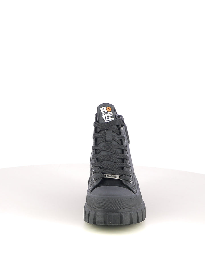 Sneakers a collo alto donna REFRESH 173076 nero | Costa Superstore