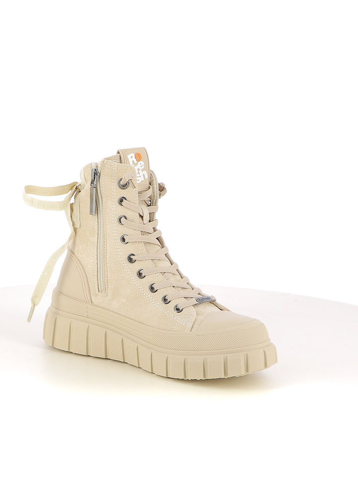 Sneakers a collo alto donna REFRESH 173077 beige chiaro | Costa Superstore