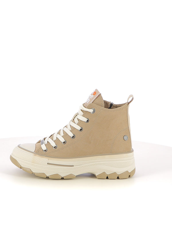 Sneakers a collo alto donna REFRESH 173078 beige scuro | Costa Superstore