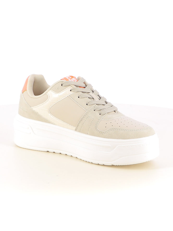 Sneakers stringate donna REFRESH 173109 beige chiaro | Costa Superstore