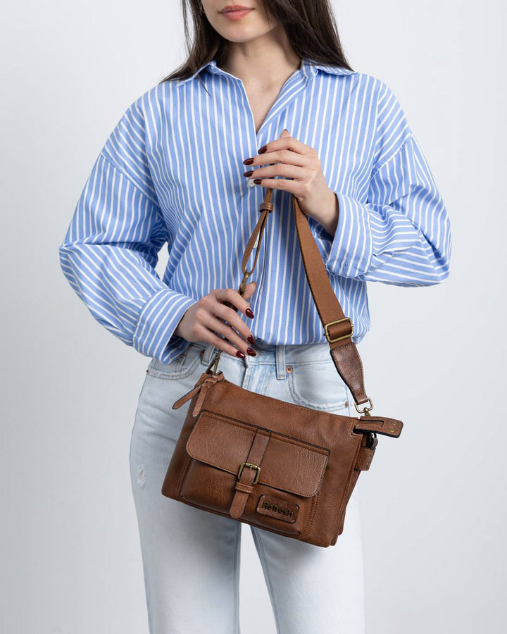Borsa a tracolla donna REFRESH 183319 marrone | Costa Superstore