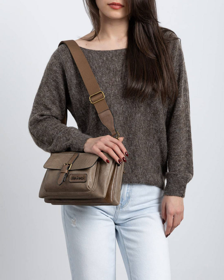 Borsa a tracolla donna REFRESH 183319 beige scuro | Costa Superstore