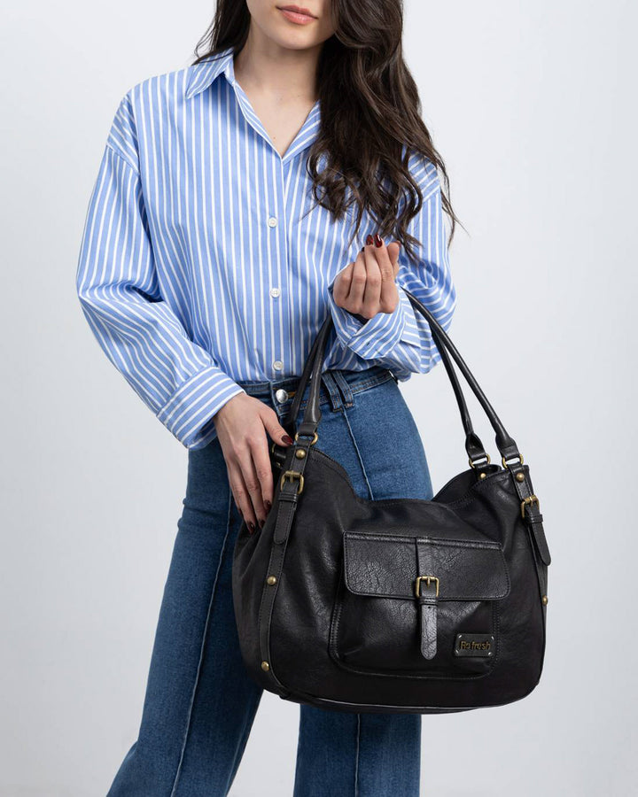 Borsa a spalla donna REFRESH 183320 nero | Costa Superstore