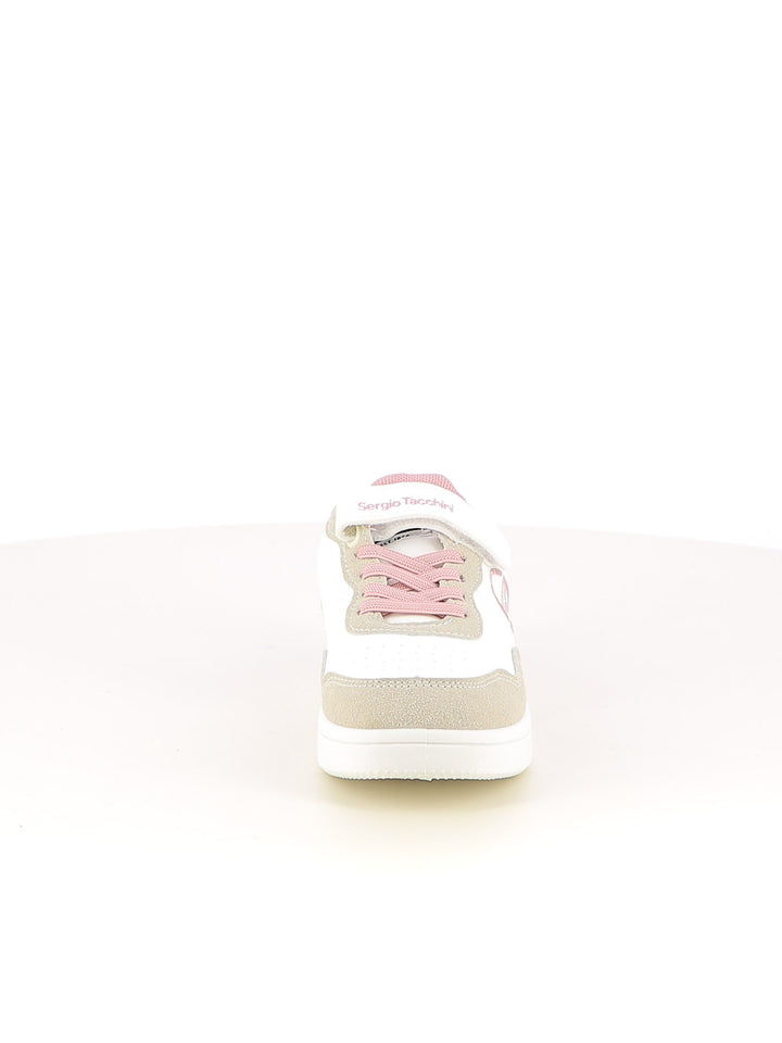 Sneakers con strappi bambina SERGIO TACCHINI STK524801 bianco rosa | Costa Superstore