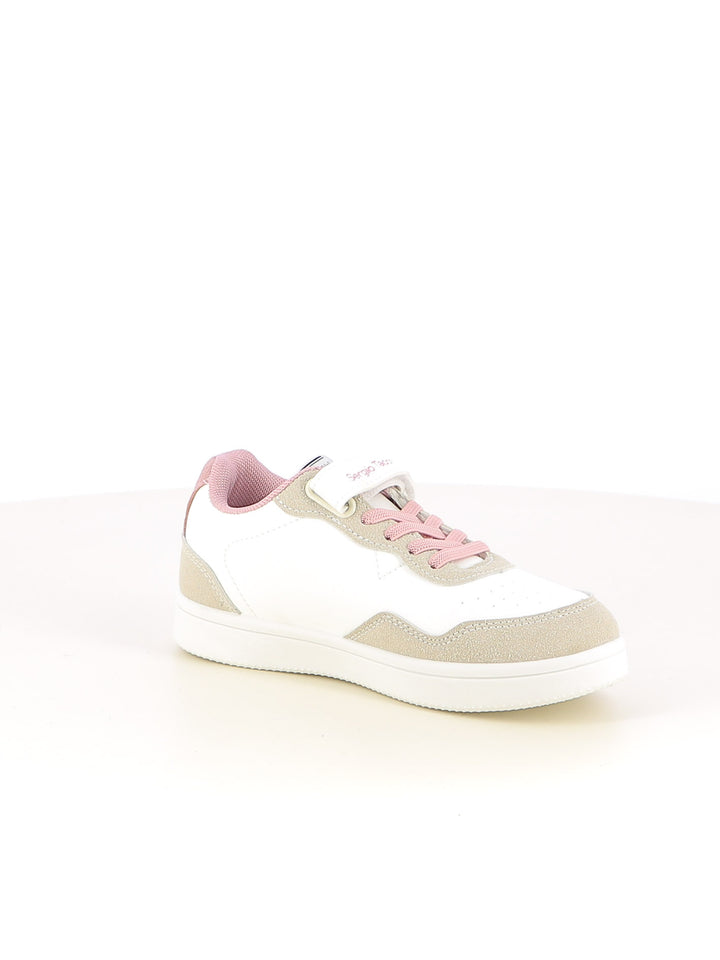 Sneakers con strappi bambina SERGIO TACCHINI STK524801 bianco rosa | Costa Superstore