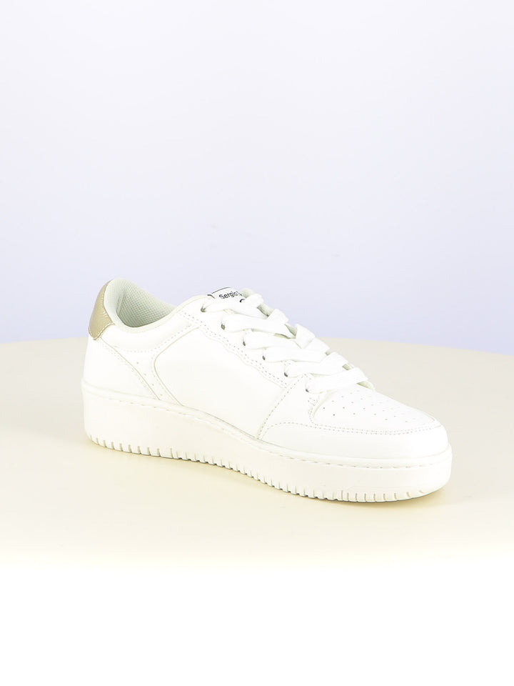 Sneakers stringate donna SERGIO TACCHINI STW524810 bianco oro | Costa Superstore
