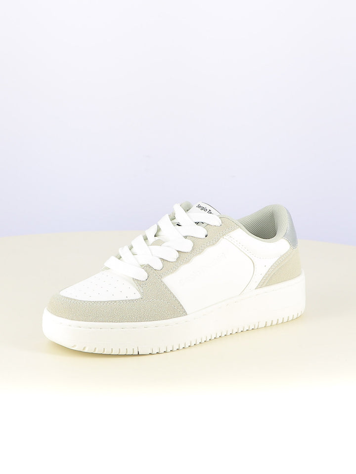 Sneakers stringate donna SERGIO TACCHINI STW524810 bianco argento | Costa Superstore