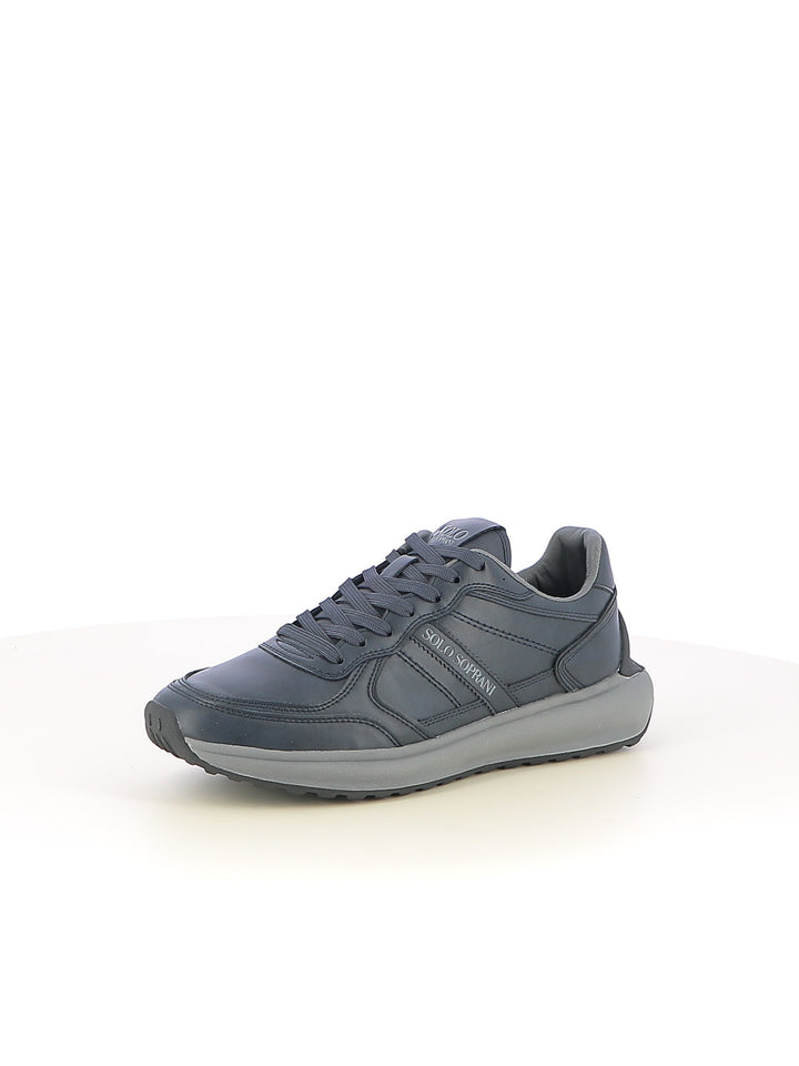 Sneakers stringate uomo SOLO SOPRANI SCM525P50 blu | Costa Superstore