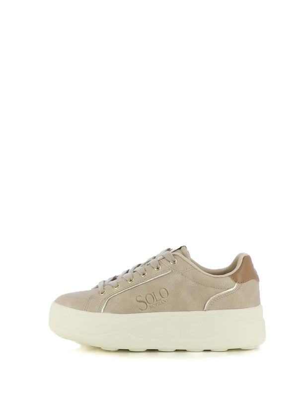 Sneakers stringate donna SOLO SOPRANI SSW524P51 beige chiaro | Costa Superstore