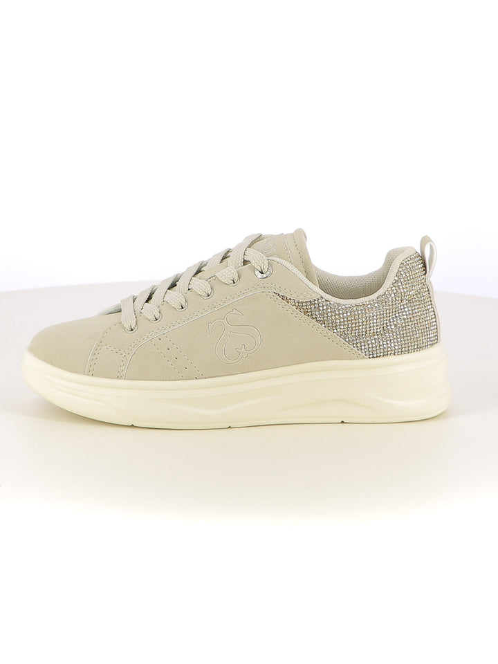 Sneakers stringate donna SOLO SOPRANI SSW524P81 beige chiaro | Costa Superstore