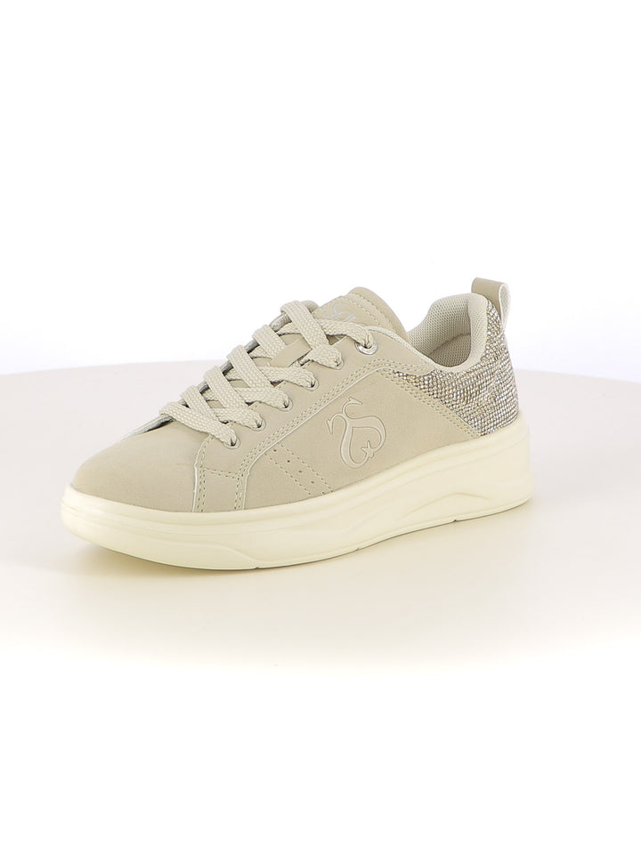 Sneakers stringate donna SOLO SOPRANI SSW524P81 beige chiaro | Costa Superstore