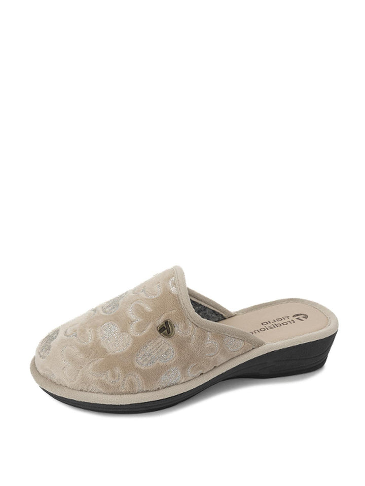 Pantofole donna TIGLIO 1636 beige chiaro | Costa Superstore