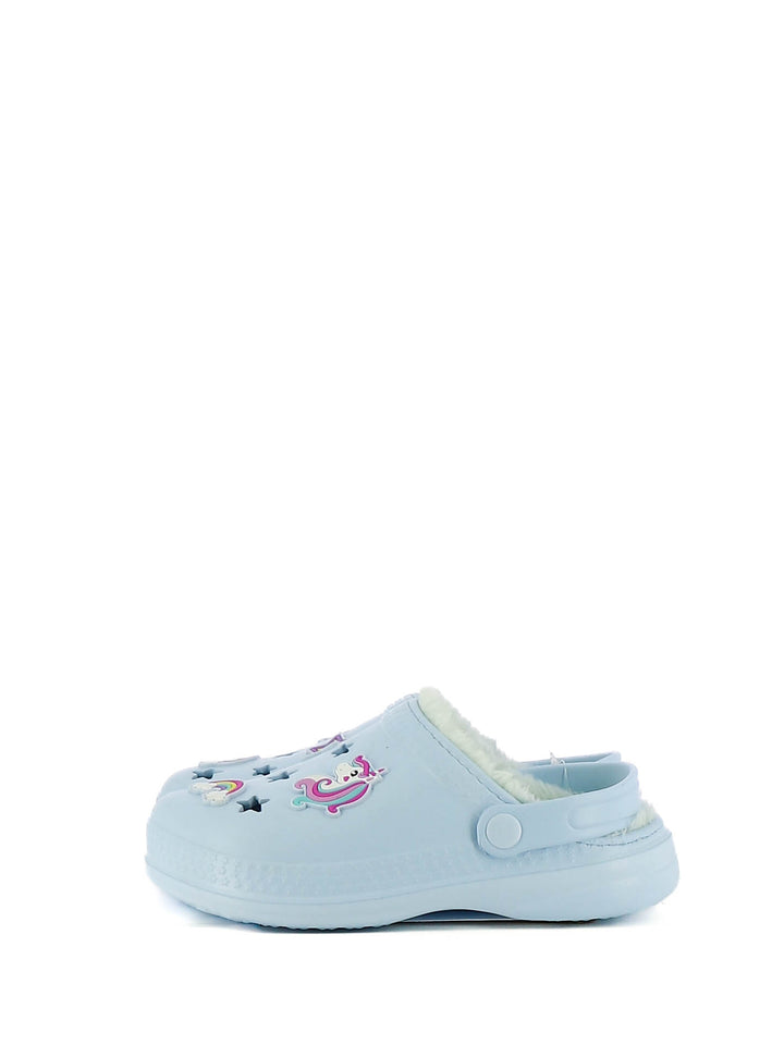 Sabot con pelliccia bambina UNICORNO S8010181S azzurro | Costa Superstore