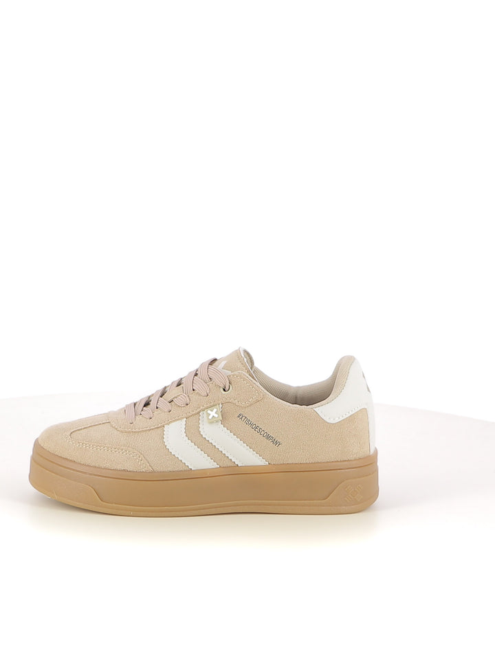 Sneakers stringate donna XTI 144586 beige chiaro | Costa Superstore