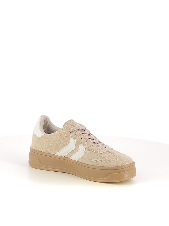 Sneakers stringate donna XTI 144586 beige chiaro | Costa Superstore