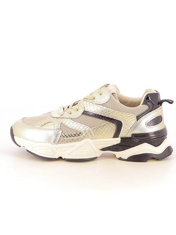 Sneakers stringate donna XTI 144653 oro | Costa Superstore