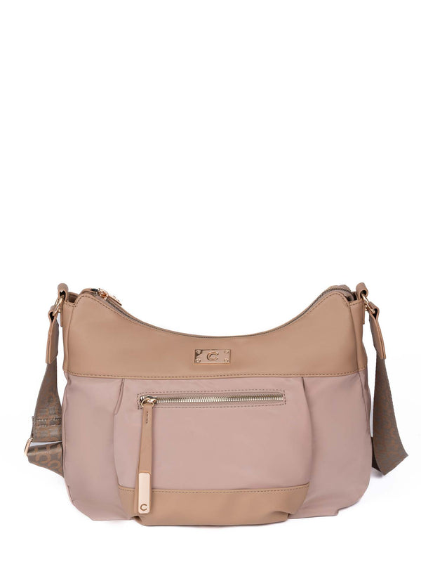 BORN Donna Carrera - Mocassini In Pelle Con Suola Spessa, Tacco Medio, Colore Nero/Marrone Chiaro, Taglia 41 EU